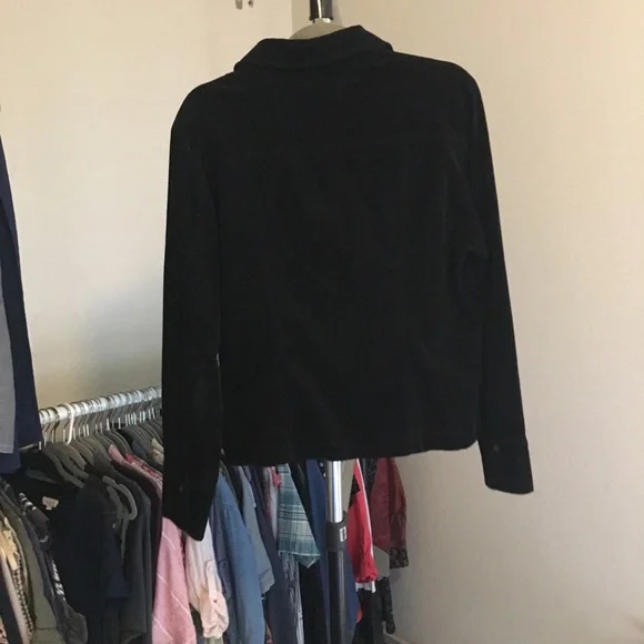 Live A Little Black Courduroy Jacket - Picture 2 of 4